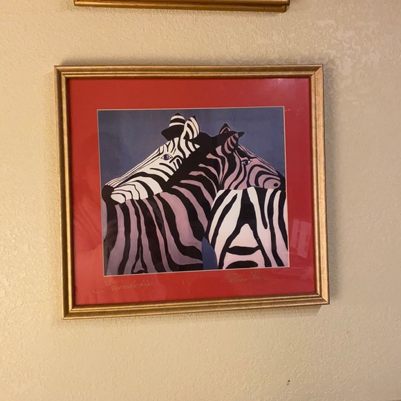 Betsy Fowler Autographed Friendship Zebra Print - Picture 1 of 3